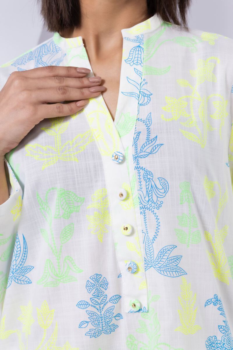Printed | Crosshatch Poplin | Kurta | null