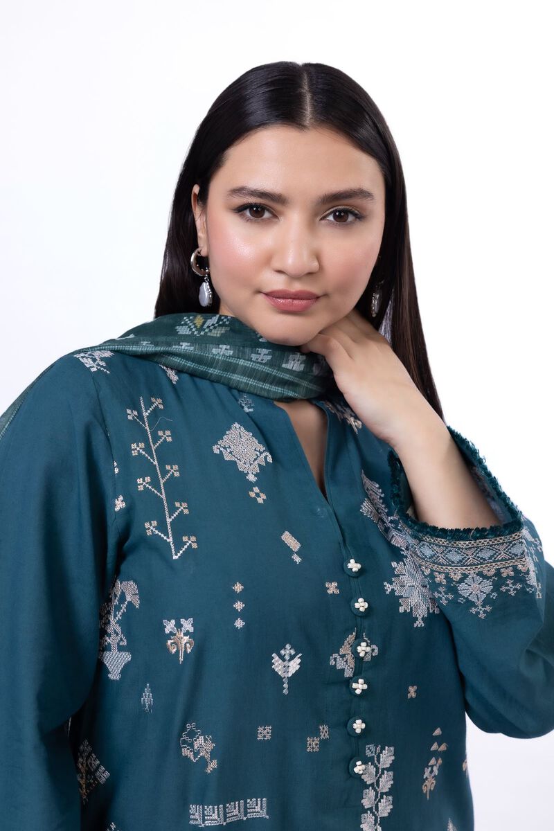 Embroidered | Cotton | Tailored 3 Piece | USD 35.00