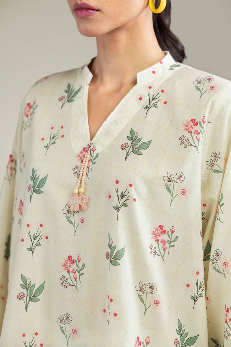 Printed | Cambric | Floral Cambric Kurta | USD 30.00