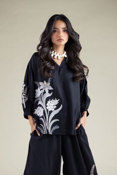 Embroidered | Viscose | Blouse | USD 35.00