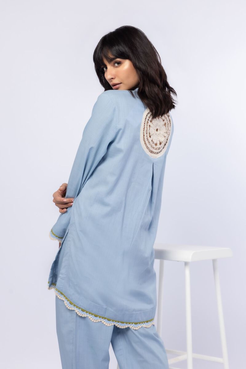 Embroidered | Crosshatch Poplin | Kurta | USD 9.00