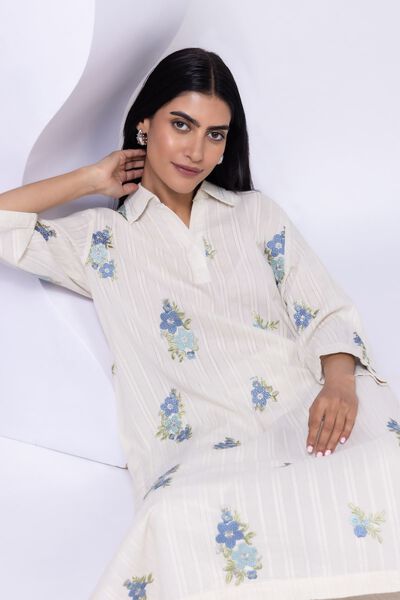 Embroidered | Leno | Kurta | USD 17.50