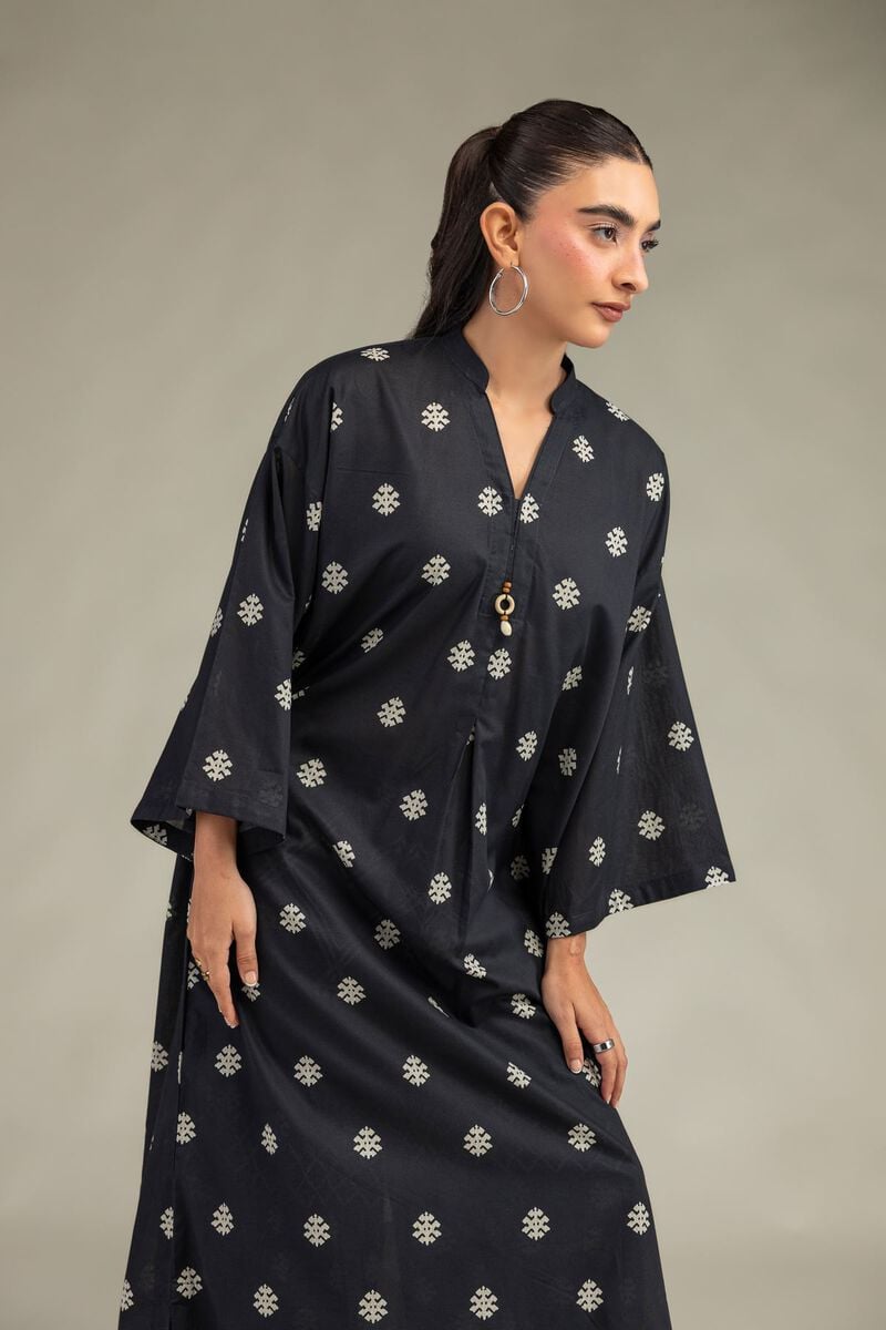 Printed | Cambric | Cambric Longline Kurta | USD 40.00