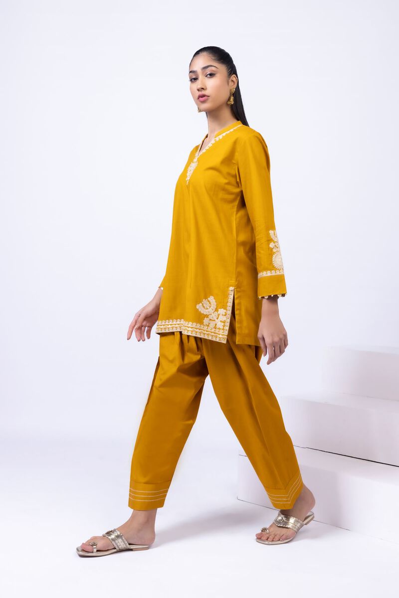 Embroidered | Crosshatch Poplin | Kurta | USD 7.50