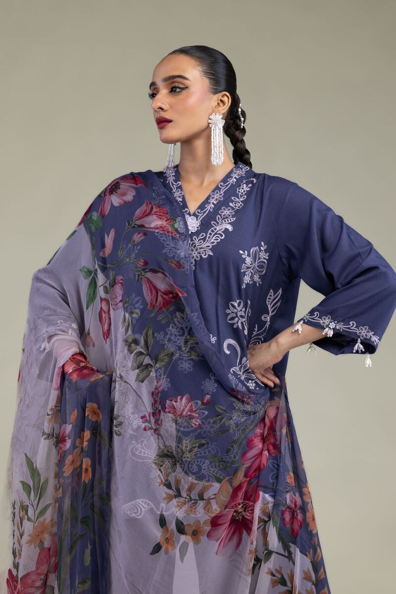 Embroidered | Chiffon | Floral Chiffon Dupatta | USD 30.00