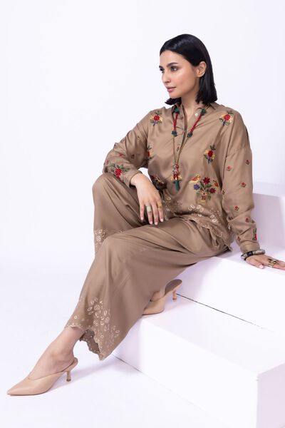 Embroidered | Viscose Crepe | Blouse | USD 9.00