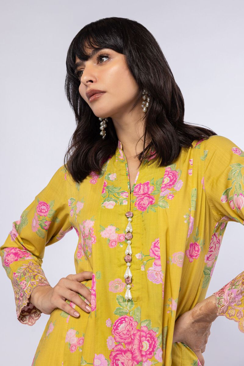 Embroidered | Crosshatch Raw Silk | Kurta | USD 35.00