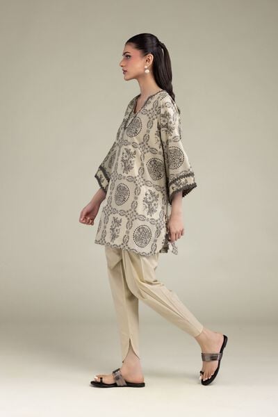 Printed | Cotton Viscose | Beige Solid Shalwar | USD 30.00