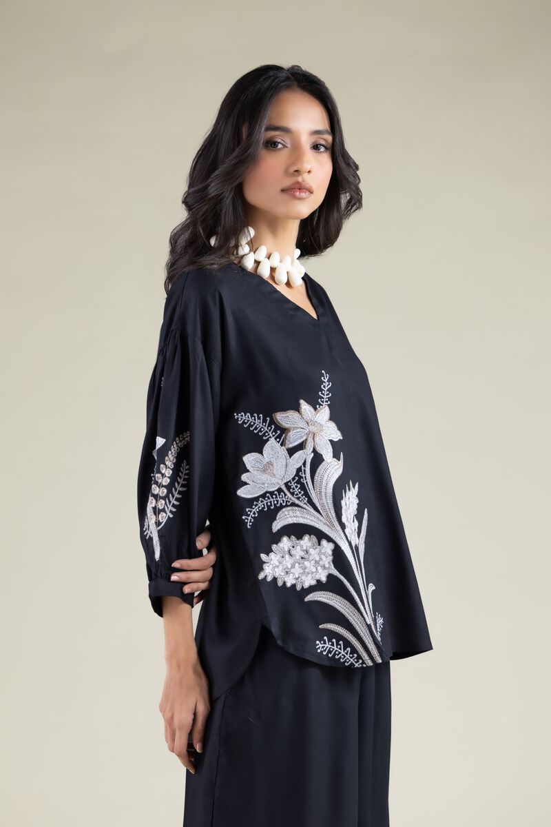 Embroidered | Viscose | Blouse | USD 35.00