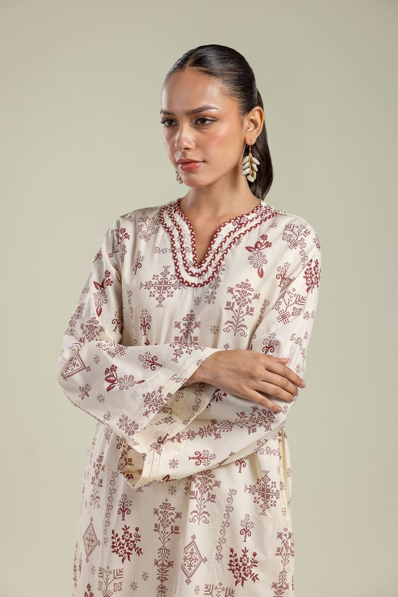 Printed | Cambric | Long Floral Kurta | USD 30.00