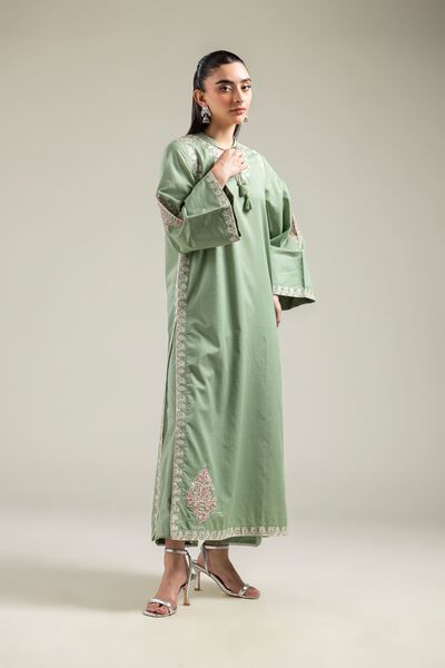 Embroidered | Mesuri | Solid Mesuri Pants | USD 25.00