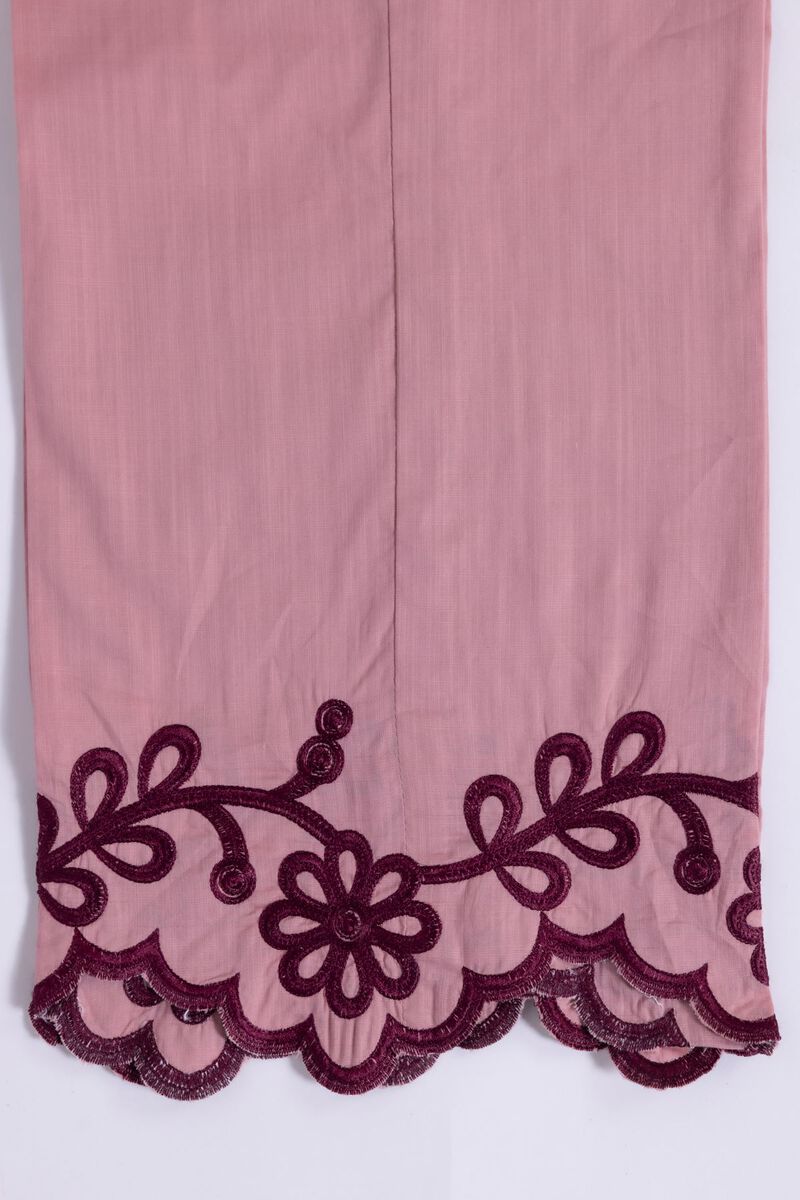 Embroidered | Crosshatch Poplin | Pants | null