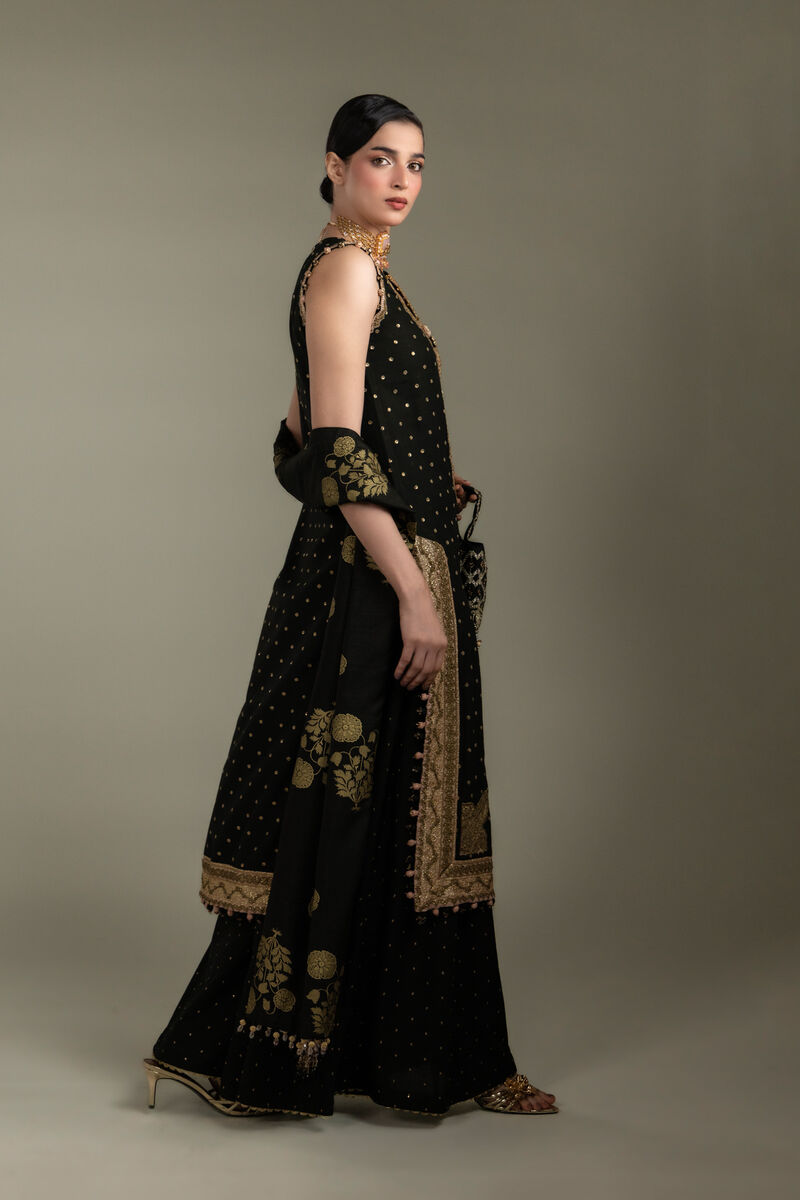 Embroidered | Raw Silk | 3-Piece Co-ord Set | USD 210.00