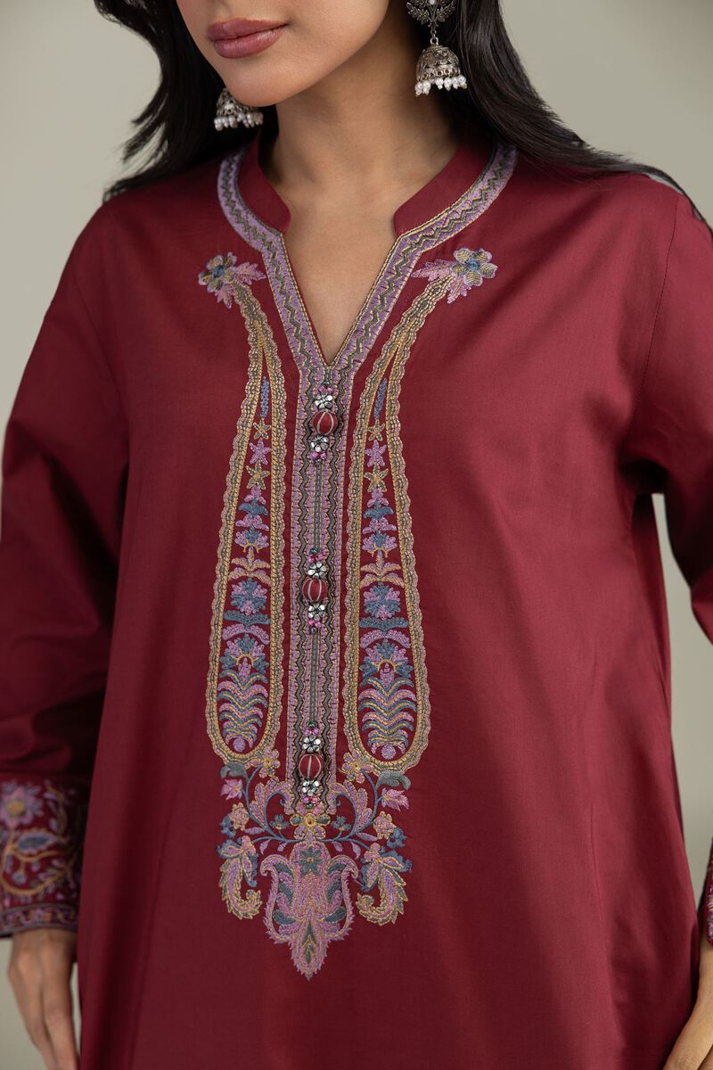 Embroidered | Cambric | Floral Cambric Kurta | USD 35.00