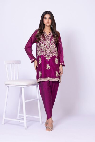 Dyed | Viscose Polyester Net | Shalwar | USD 9.00