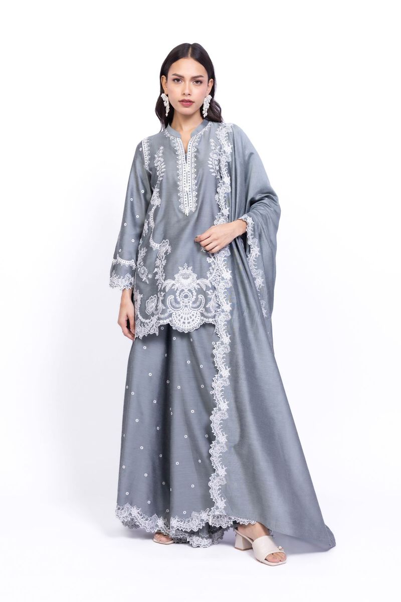 Embroidered | Cotton Net | Dupatta | USD 22.00