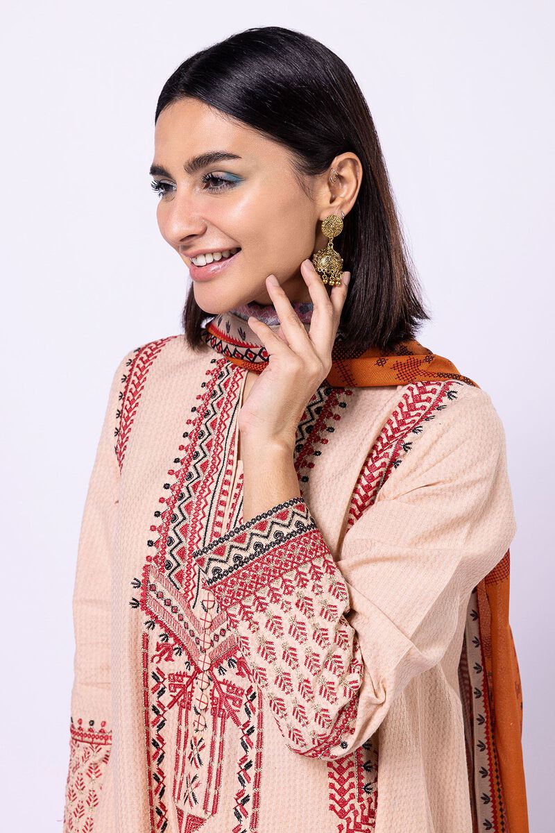 Embroidered | Diamond Dobby | Fabrics 3 Piece | null