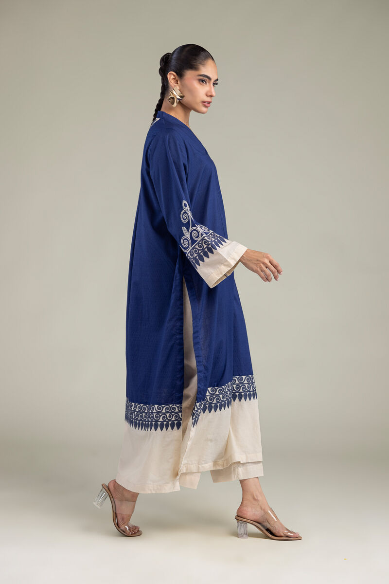 Embroidered | Cotton Dobby | Cotton Solid Pants | USD 30.00