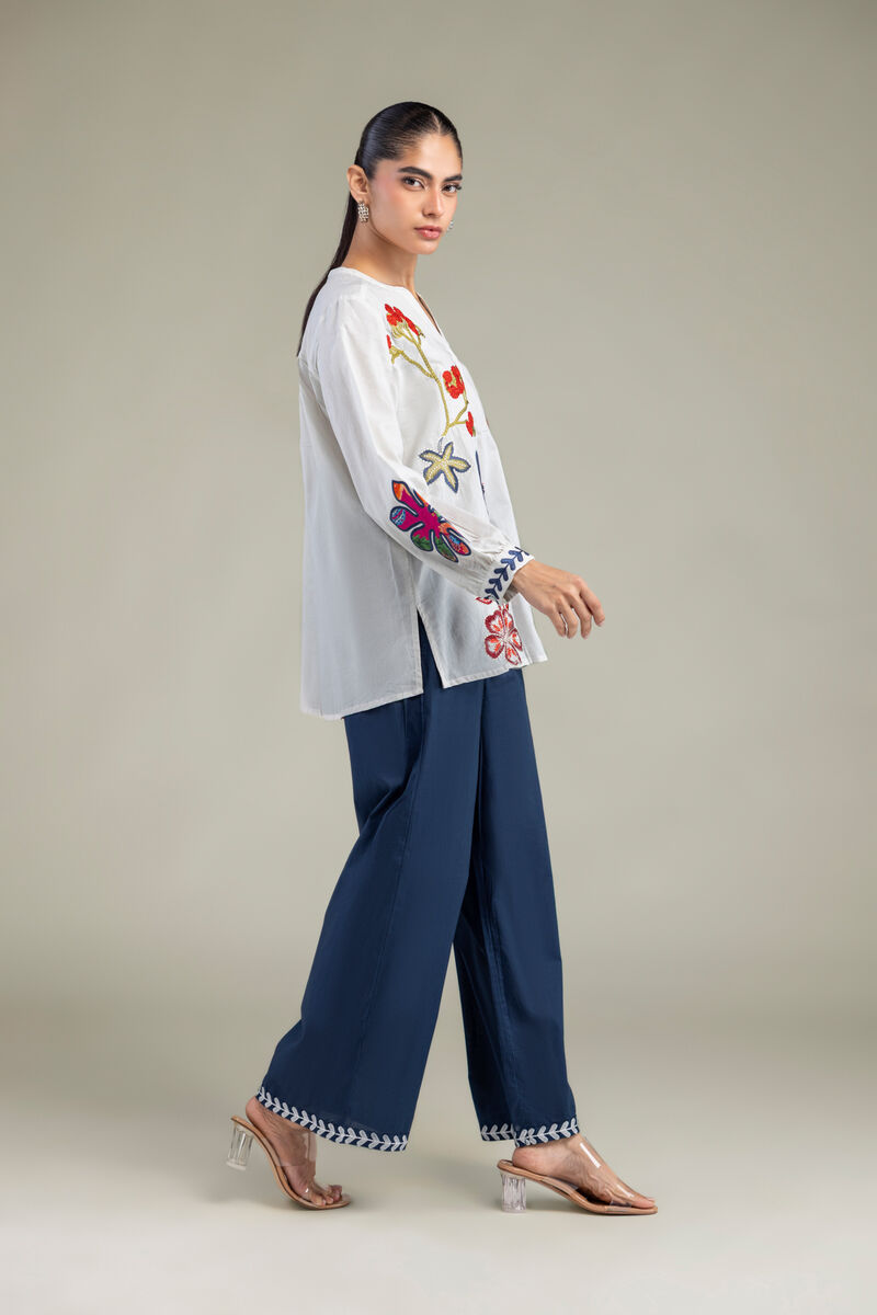 Dyed | Cambric | Navy Cambric Trousers | USD 30.00