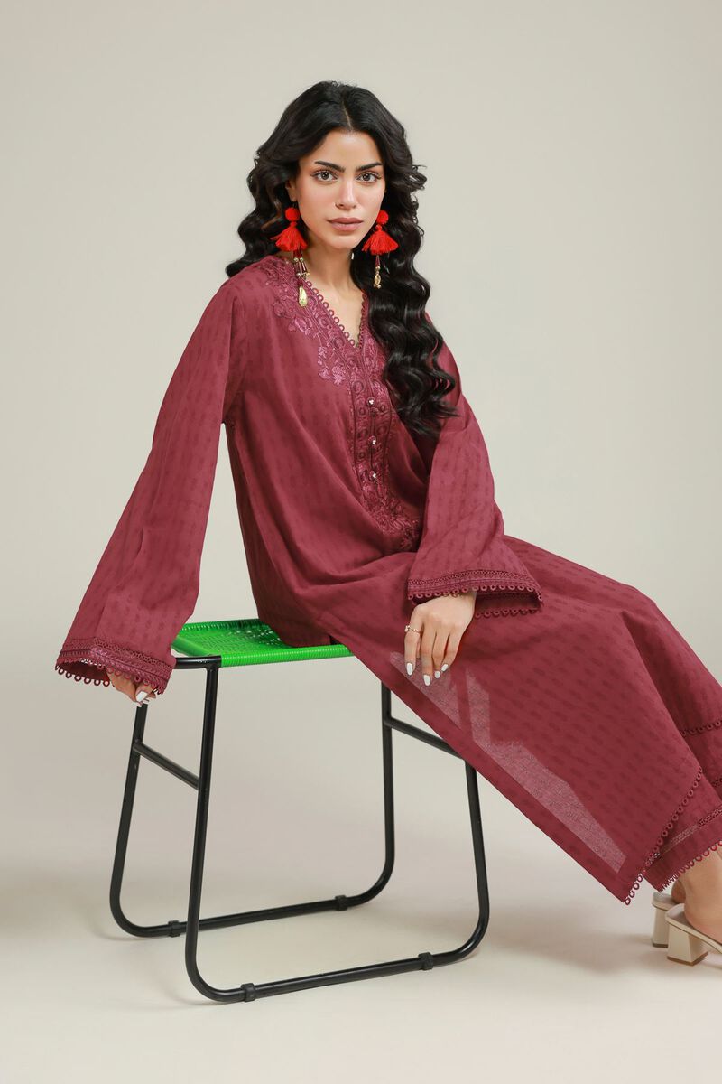 Embroidered | Dobby | Dobby Tailored Set | USD 55.00