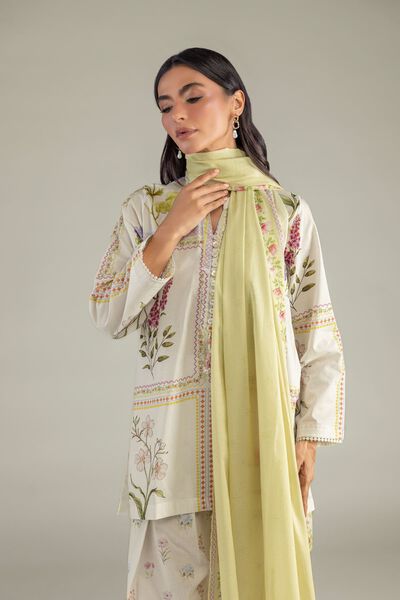 Printed | Lawn | Solid Lawn Dupatta | USD 30.00