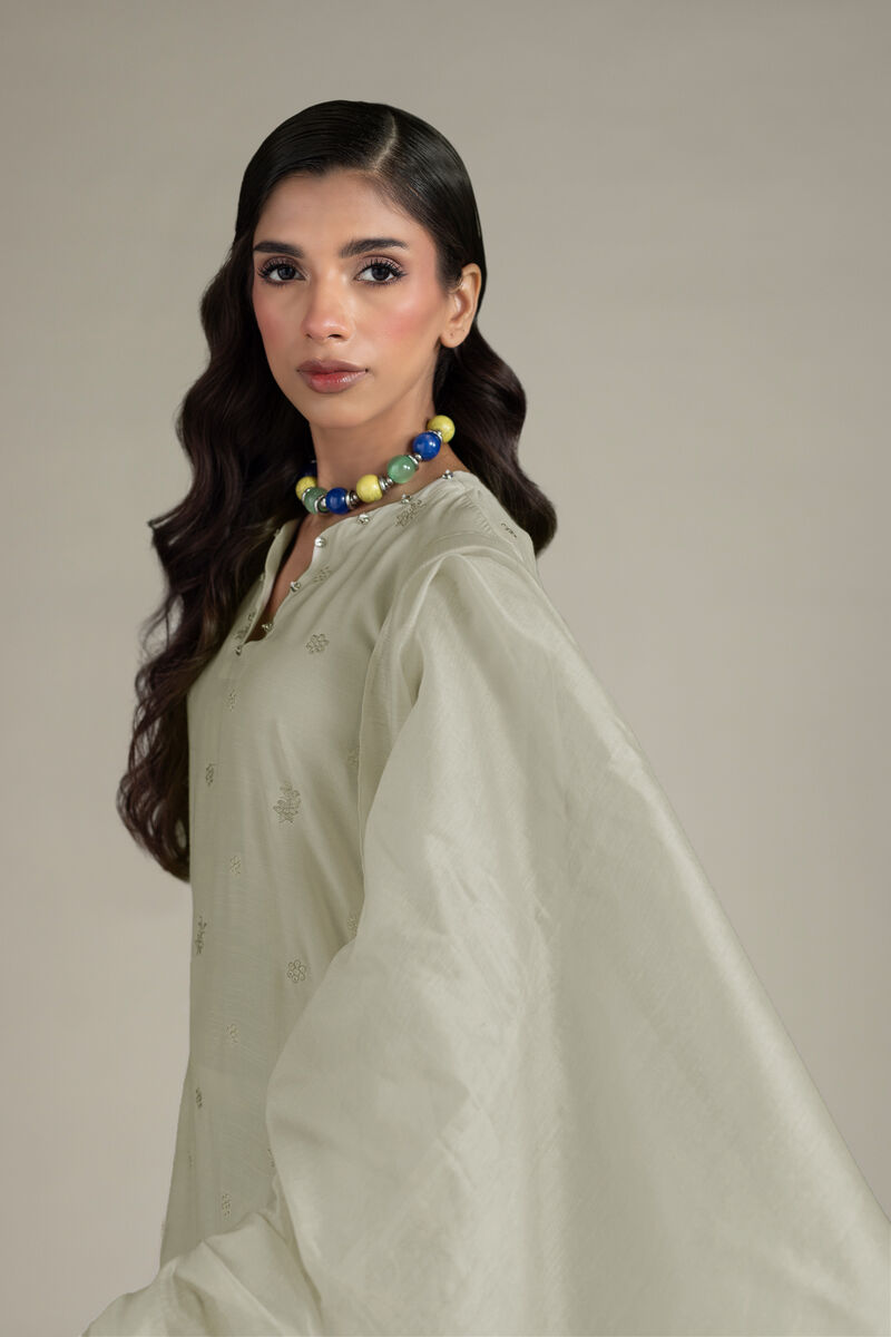 Embroidered | Raw Silk | Tailored Silk Suit | USD 85.00