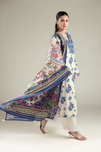Embroidered | Messuri | Floral Tailored 3-Piece | USD 70.00