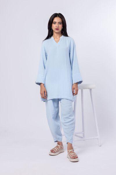 Dyed | Cheese Cloth | Kurta | USD 10.50