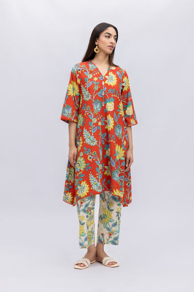 Printed | Crosshatch Poplin | Pants | USD 15.00