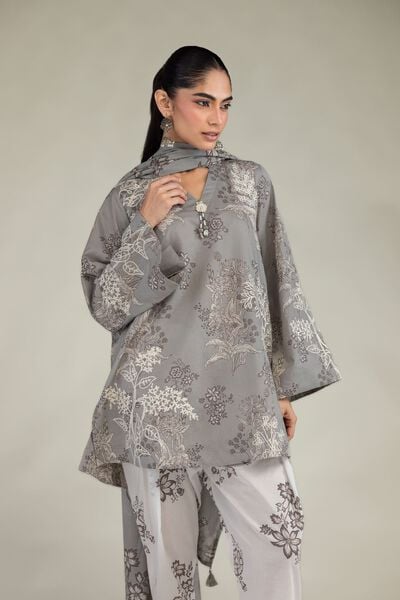 Embroidered | Cambric | Cambric V-Neck Kurta | USD 40.00