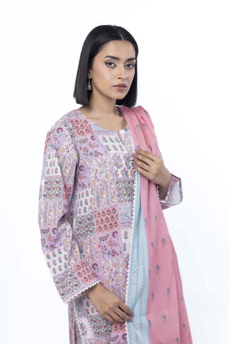 Printed | Cotton | Tailored 3 Piece | USD 22.50