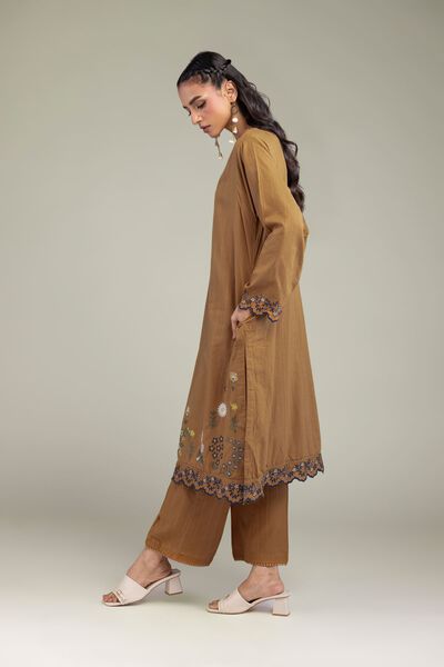 Embroidered | Textured Cotton | Solid Cotton Pants | USD 30.00