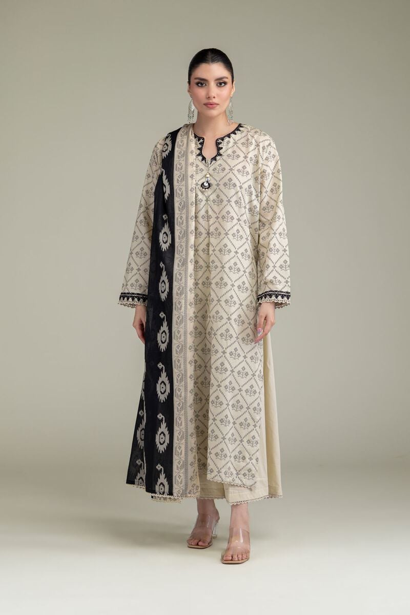 Embroidered | Lawn | Black Lawn Dupatta | USD 25.00