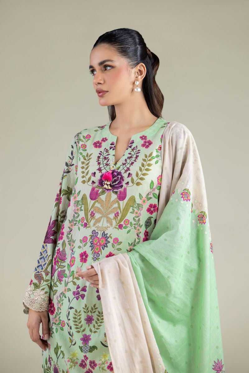 Embroidered | Messuri | Floral Tailored 3-piece | USD 70.00