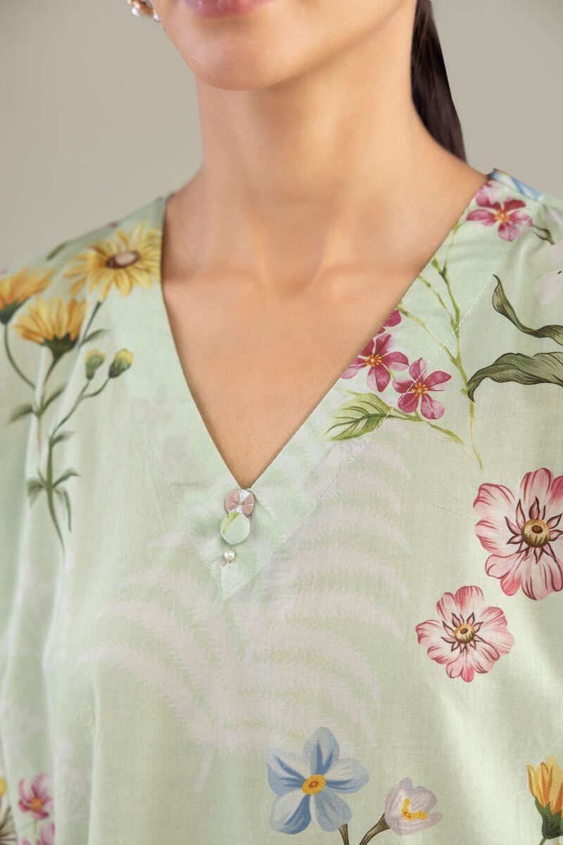 Printed | Cambric | Floral Longline Kurta | USD 35.00