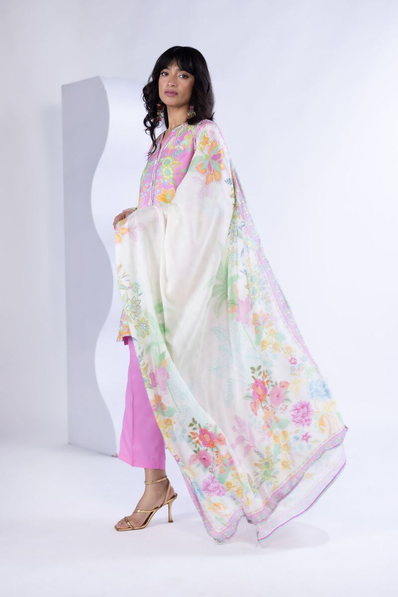 Printed | Light Thai Silk | Dupatta | USD 23.00