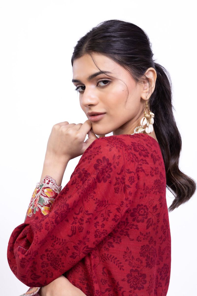 Embroidered | Textured Cotton | Kurta | USD 40.00