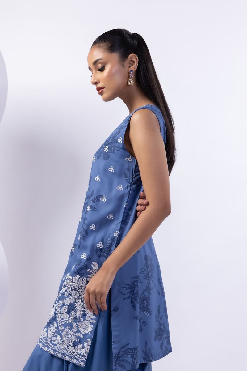 Embroidered | Crosshatch Raw Silk | Kurta | USD 13.50