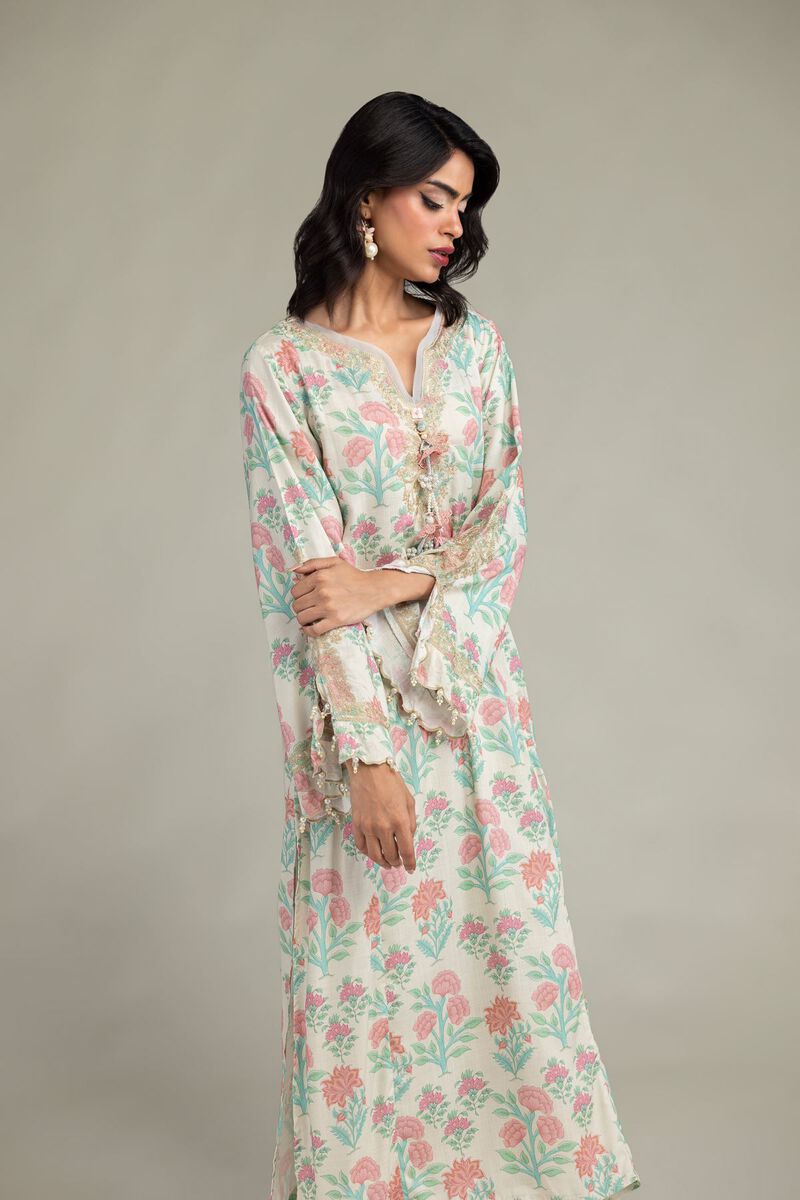 Embroidered | Raw Silk | Kurta | USD 65.00