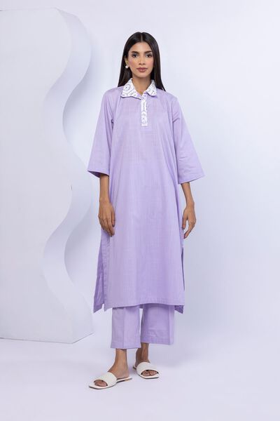 Embroidered | Crosshatch Poplin | Kurta | USD 30.00
