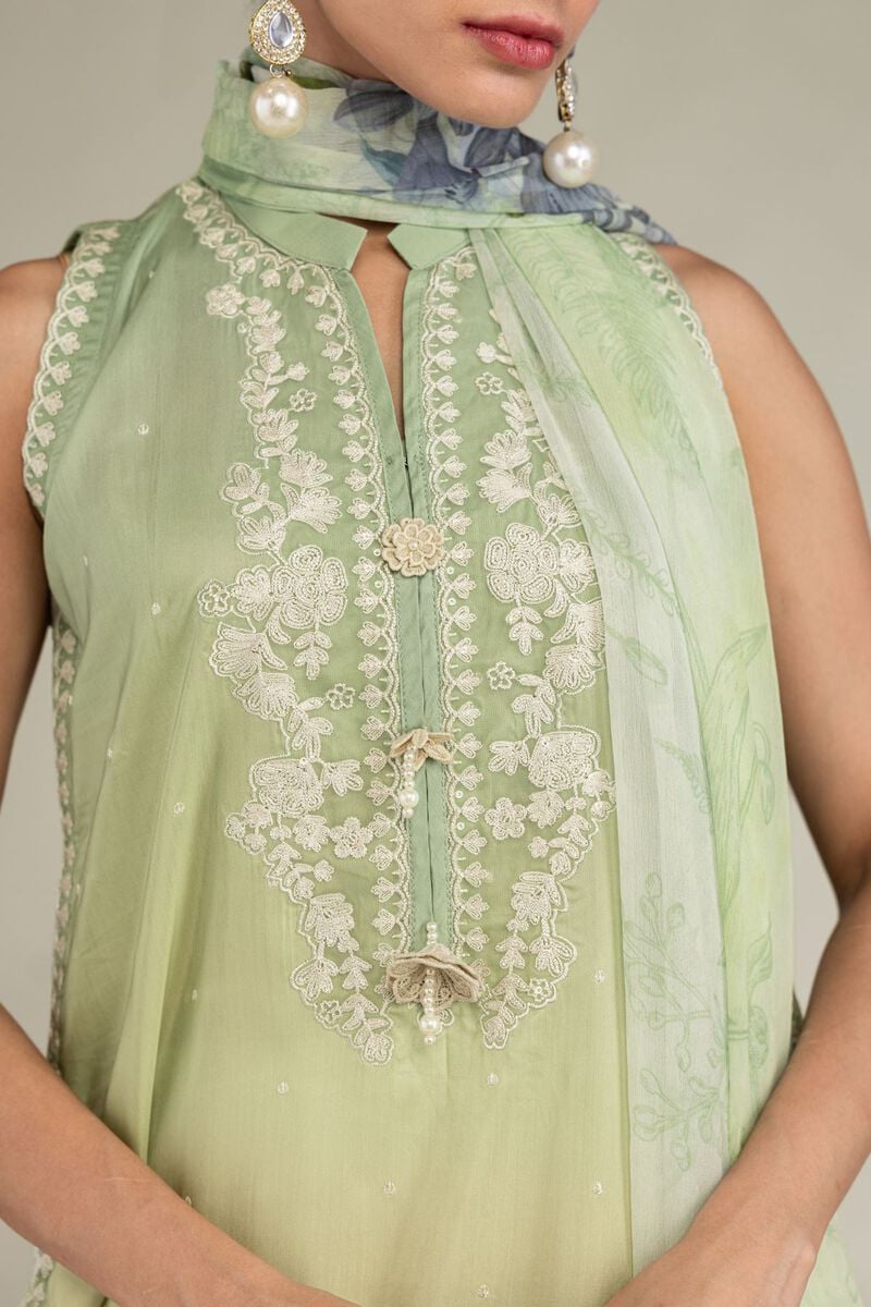 Embroidered | Chiffon | Floral Chiffon Dupatta | USD 30.00