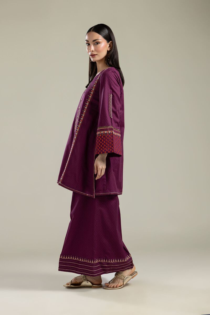 Embroidered |Cotton Dobby | Cotton Pants | USD 30.00