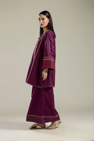 Embroidered |Cotton Dobby | Cotton Pants | USD 30.00