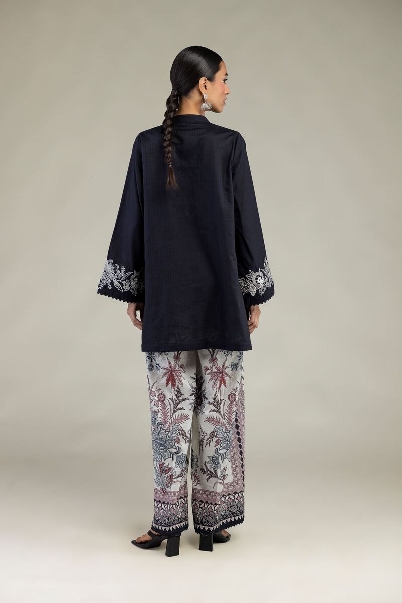 Embroidered | Cotton Dobby | Short V-Neck Kurta | USD 40.00