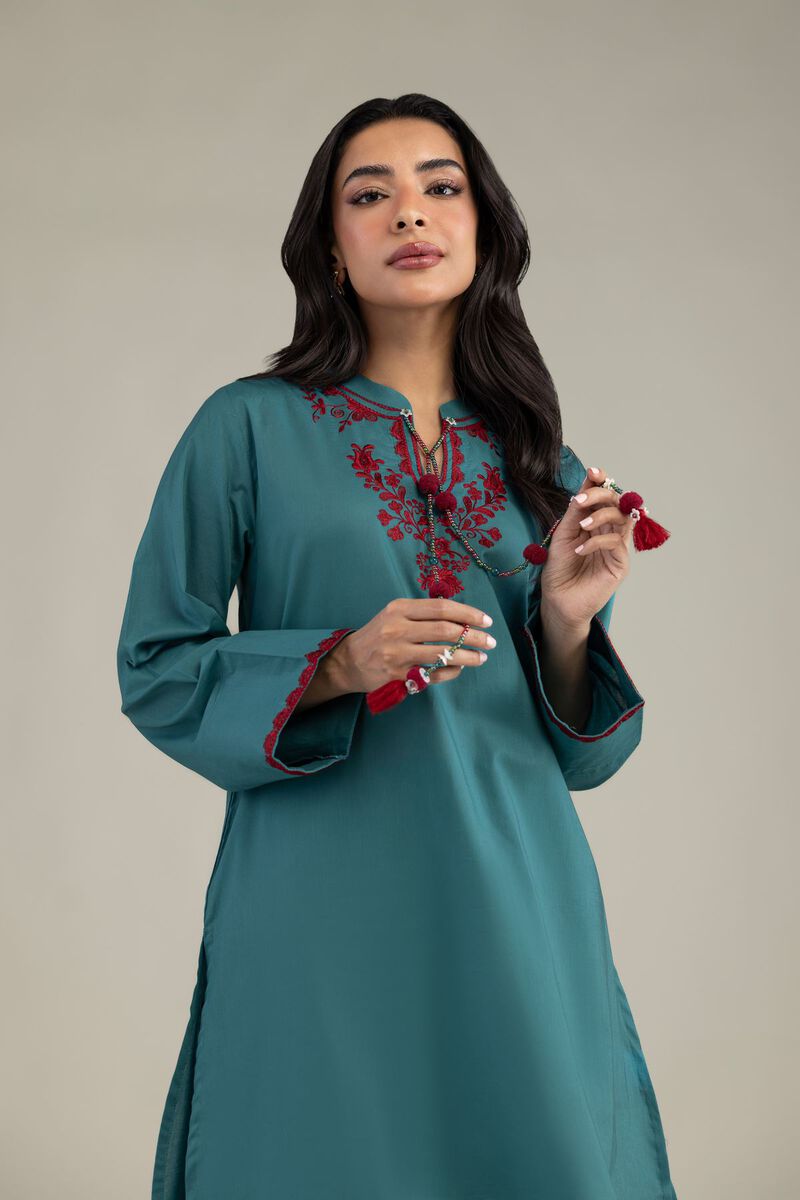 Embroidered | Cambric | Floral Cambric Kurta | USD 35.00