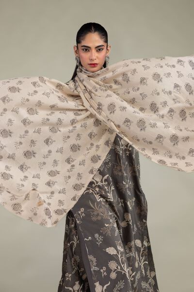 Embroidered | Lawn | Floral Lawn Dupatta | USD 30.00