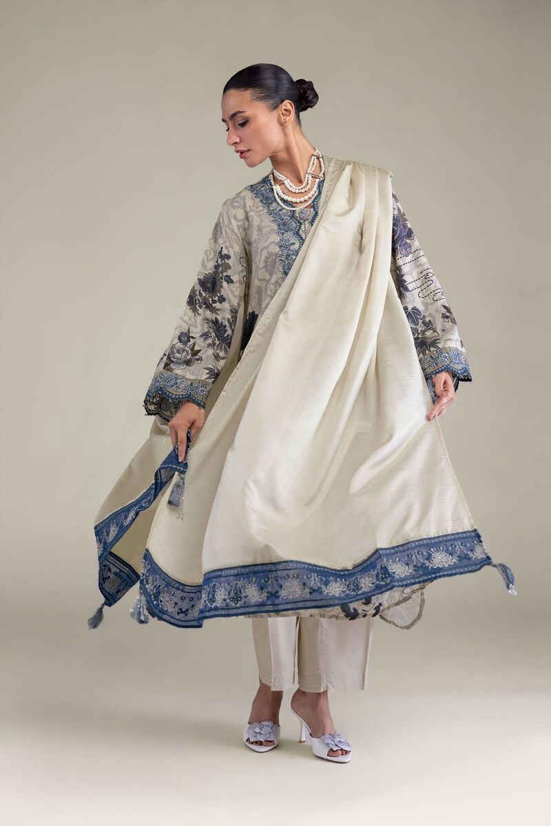 Embroidered | Polyester Silk | Floral Silk Dupatta | USD 35.00