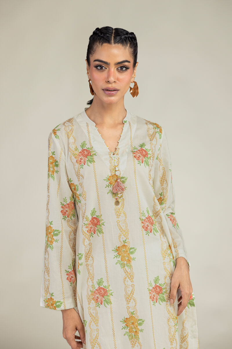 Printed | Cambric | Long Cambric Kurta | USD 35.00