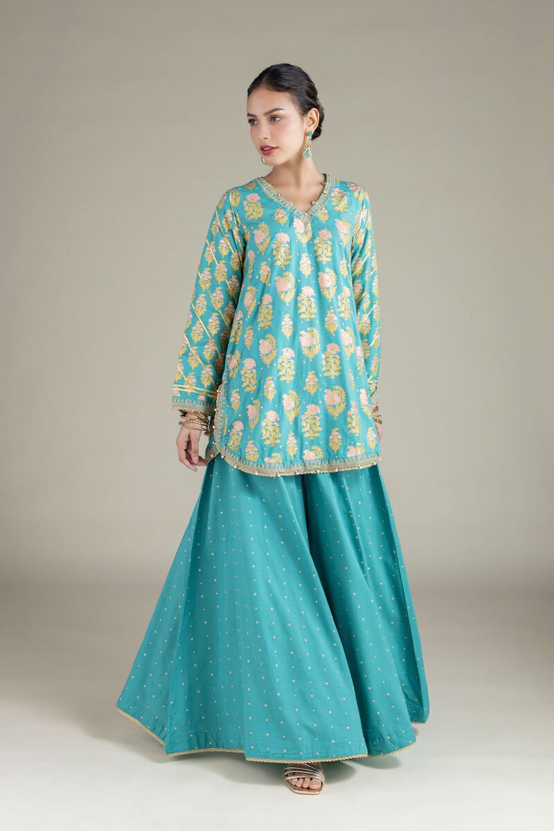 Embroidered | Raw Silk | Kurta | USD 55.00