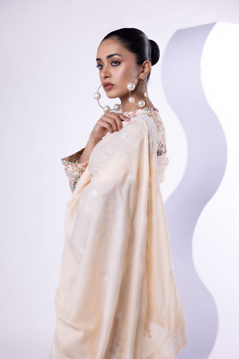 Embroidered | Light Thai Silk | Dupatta | USD 40.00